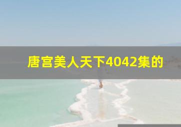 唐宫美人天下4042集的