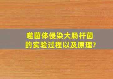 噬菌体侵染大肠杆菌的实验过程以及原理?