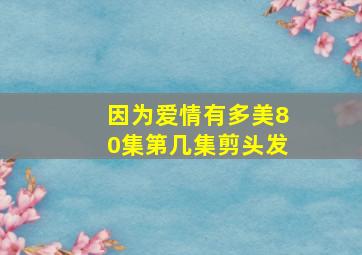 因为爱情有多美80集第几集剪头发(