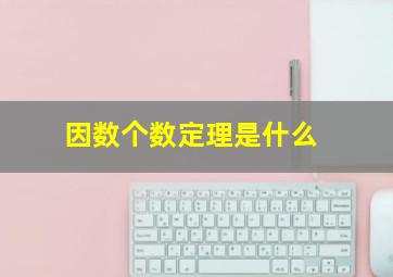 因数个数定理是什么