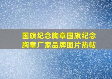 国旗纪念胸章国旗纪念胸章厂家、品牌、图片、热帖