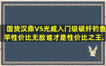 国货汉鼎VS光威,入门级碳纤钓鱼竿性价比无敌,谁才是性价比之王...