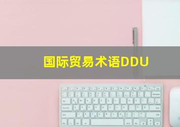 国际贸易术语DDU