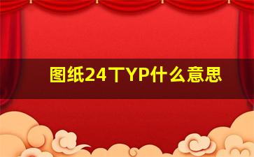 图纸24丅YP什么意思