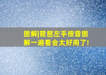 图解|琵琶左手按音图解,一遍看会,太好用了!