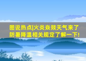 图说热点|火炎焱燚天气来了,防暑降温相关规定了解一下!