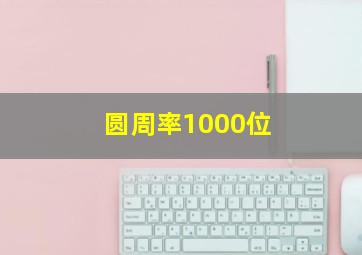 圆周率1000位 