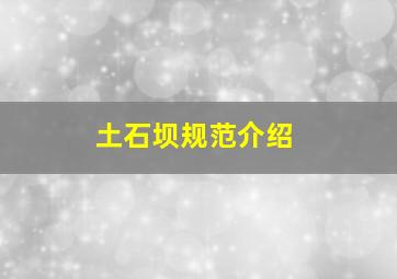 土石坝规范介绍(