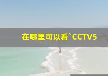 在哪里可以看`CCTV5