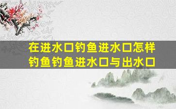 在进水口钓鱼进水口怎样钓鱼钓鱼进水口与出水口