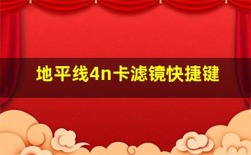 地平线4n卡滤镜快捷键