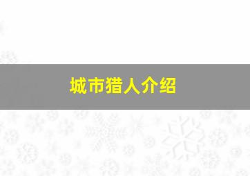 城市猎人介绍