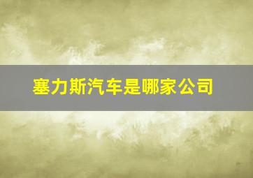 塞力斯汽车是哪家公司