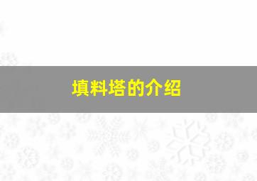 填料塔的介绍