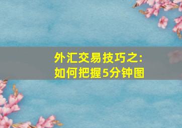 外汇交易技巧之:如何把握5分钟图