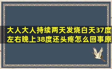 大人大人持续两天发烧,白天37度左右,晚上38度还头疼怎么回事,原来有...