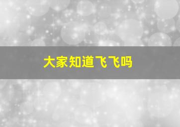 大家知道飞飞吗((((