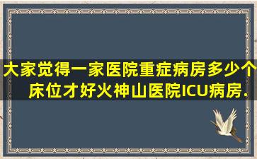 大家觉得一家医院重症病房多少个床位才好火神山医院ICU病房...