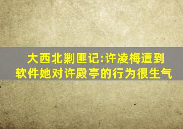 大西北剿匪记:许凌梅遭到软件,她对许殿亭的行为很生气