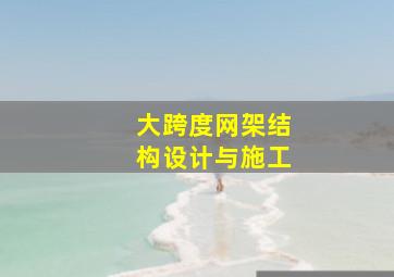 大跨度网架结构设计与施工