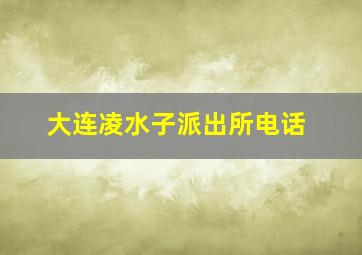 大连凌水子派出所电话