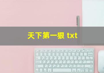 天下第一狠 txt