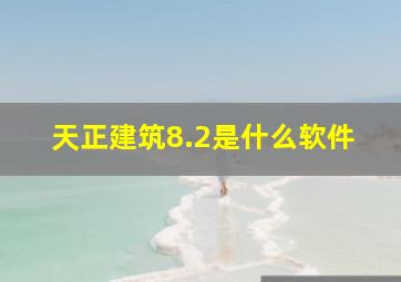 天正建筑8.2是什么软件