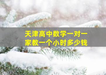 天津高中数学一对一家教一个小时多少钱