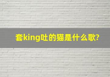 套king吐的猫是什么歌?