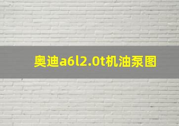 奥迪a6l2.0t机油泵图