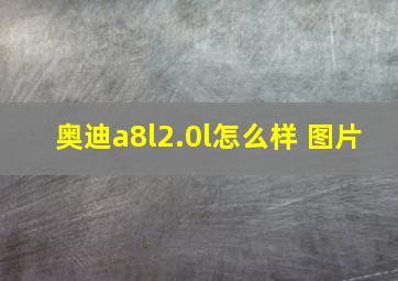 奥迪a8l2.0l怎么样 图片