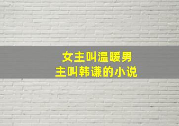 女主叫温暖男主叫韩谦的小说