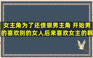 女主角为了还债狠男主角 开始男的喜欢别的女人后来喜欢女主的韩剧