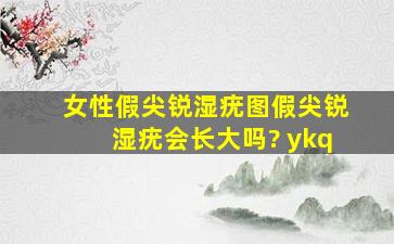 女性假尖锐湿疣图,假尖锐湿疣会长大吗? ykq