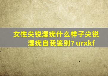 女性尖锐湿疣什么样子,尖锐湿疣自我鉴别? urxkf