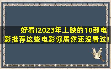 好看!2023年上映的10部电影推荐,这些电影你居然还没看过!