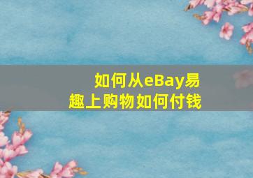 如何从eBay易趣上购物,如何付钱