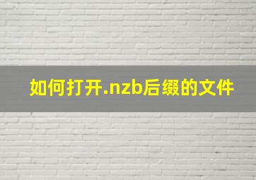 如何打开.nzb后缀的文件