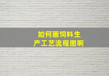 如何画饲料生产工艺流程图啊