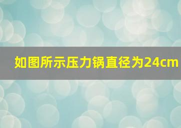 如图所示,压力锅直径为24cm