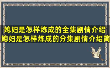 媳妇是怎样炼成的全集剧情介绍 媳妇是怎样炼成的分集剧情介绍、简介