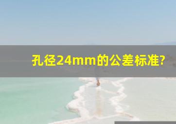 孔径24mm的公差标准?