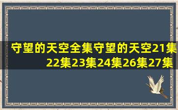 守望的天空全集守望的天空21集22集23集24集26集27集28集29集30