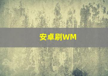 安卓刷WM