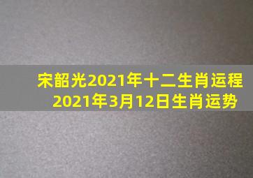 宋韶光2021年十二生肖运程,2021年3月12日生肖运势 