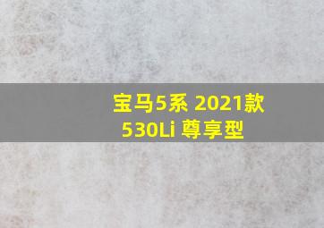 宝马5系 2021款 530Li 尊享型 