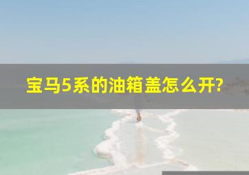 宝马5系的油箱盖怎么开?