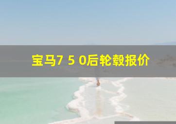 宝马7 5 0后轮毂报价