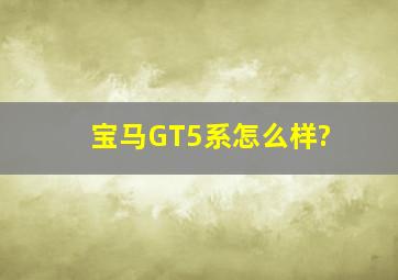 宝马GT5系怎么样?