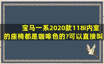 宝马一系2020款118i内室的座椅都是咖啡色的?可以直接叫宝马店主...